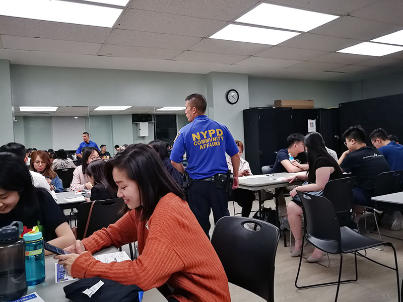 NYPD safety talk